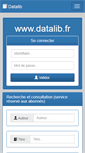 Mobile Screenshot of datalib.fr